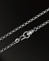 Torqued Chain Link Necklace in 925 Silver