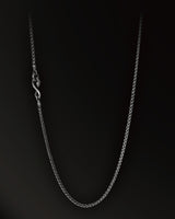 Horn snakes Wheat Chain in 925 Silver
