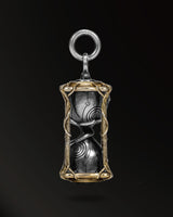 Infinite time hourglass Amulet in 925 Silver