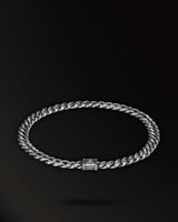 Infinite Stars Curb Chain Necklace in 925 Silver+18K Gold