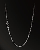 Torqued  Chain Link Necklace in 925 Silver